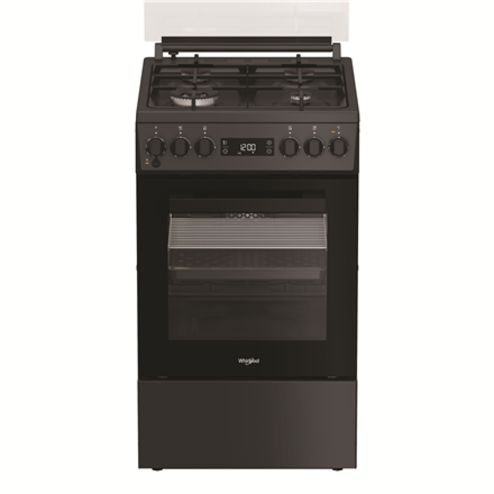 Whirlpool Cooker , W5G8LMSWTA , Hob type Gas , Oven type Electric , Anthracite , Width 50 cm , Depth 60 cm , 60 L