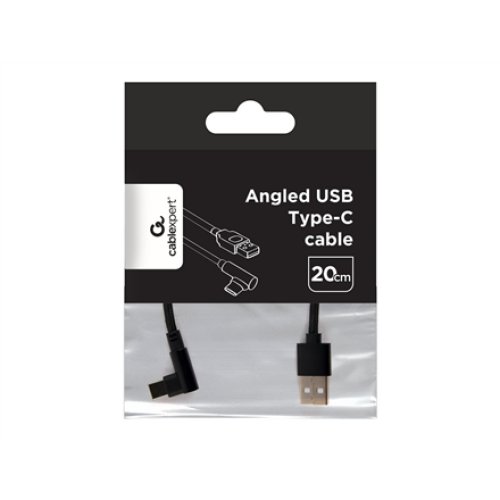Cablexpert , Angled USB Type-C charging and data cable , CC-USB2-AMCML-0.2M