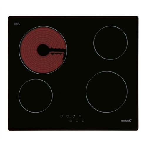 CATA , Hob , TN 604/B , Vitroceramic , Number of burners/cooking zones 4 , Touch , Black , Display