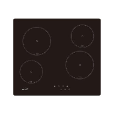 CATA , Hob , TN 604/B , Vitroceramic , Number of burners/cooking zones 4 , Touch , Black , Display