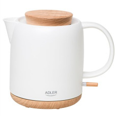 Adler Electric Kettle , AD 1304 , Electric , 1200 W , 1 L , Ceramic , 360° rotational base , White Adler Electric Kettle , AD 1304 , Electric , 1200 W , 1 L , Ceramic , 360° rotational base , White