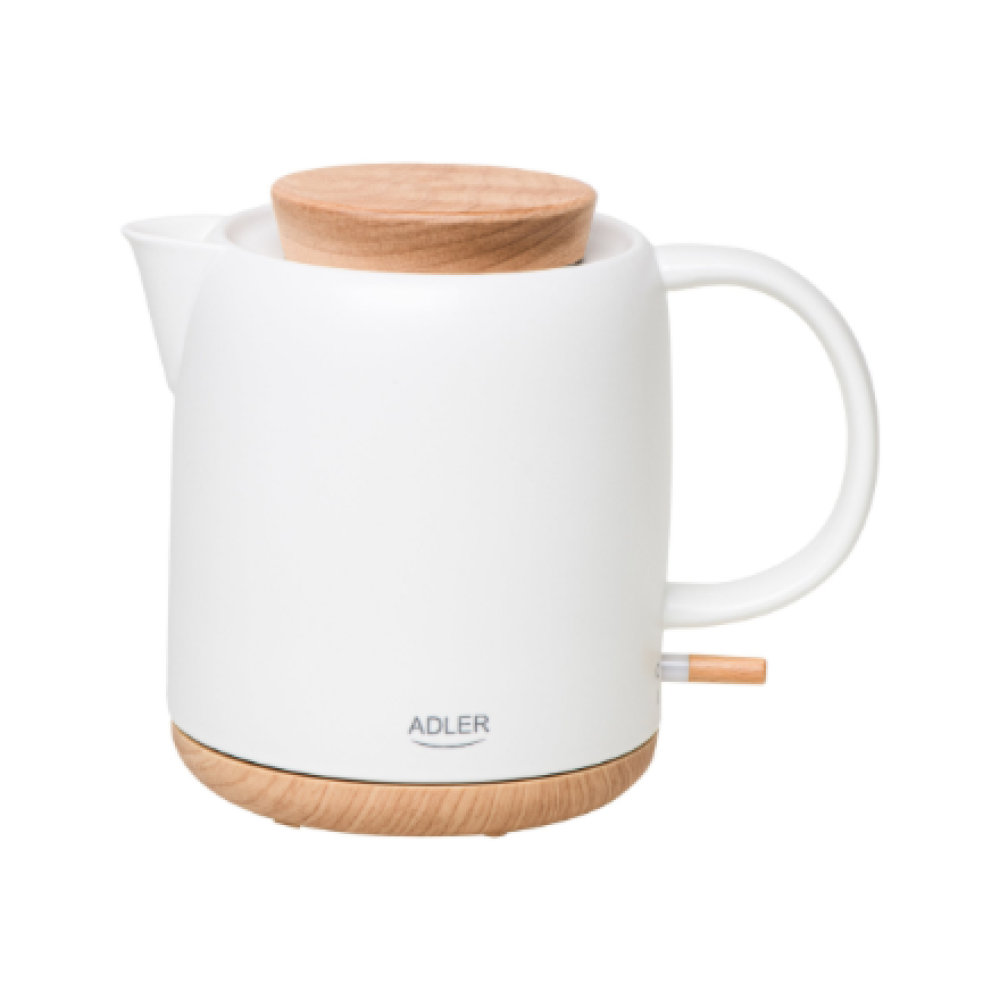 Adler Electric Kettle , AD 1304 , Electric , 1200 W , 1 L , Ceramic , 360° rotational base , White