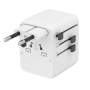 Gembird TPA-1A2C20-01-W Universal travel power adapter, 20 W, white , Gembird