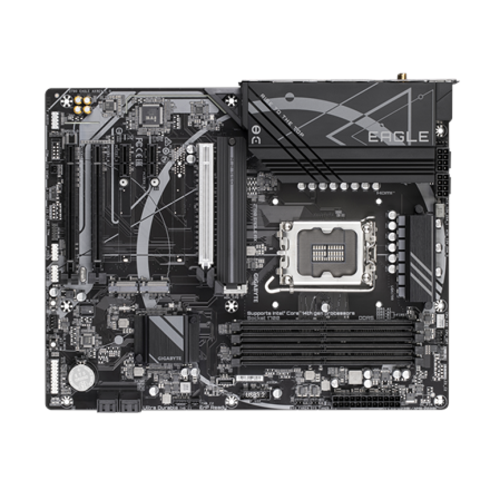 Gigabyte Z790 EAGLE AX , Processor family Intel , Processor socket LGA1700 , DDR5 DIMM , Supported hard disk drive interfaces SATA, M.2 , Number of SATA connectors 4