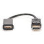 Digitus DP , HDMI type A Female , DisplayPort adapter cable DP to HDMI