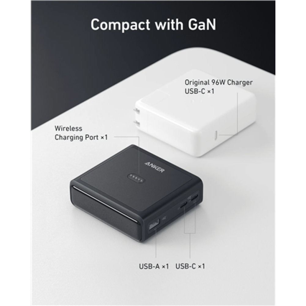 Anker Prime Charging Base for Power Bank, 100W , A1902311 , Black
