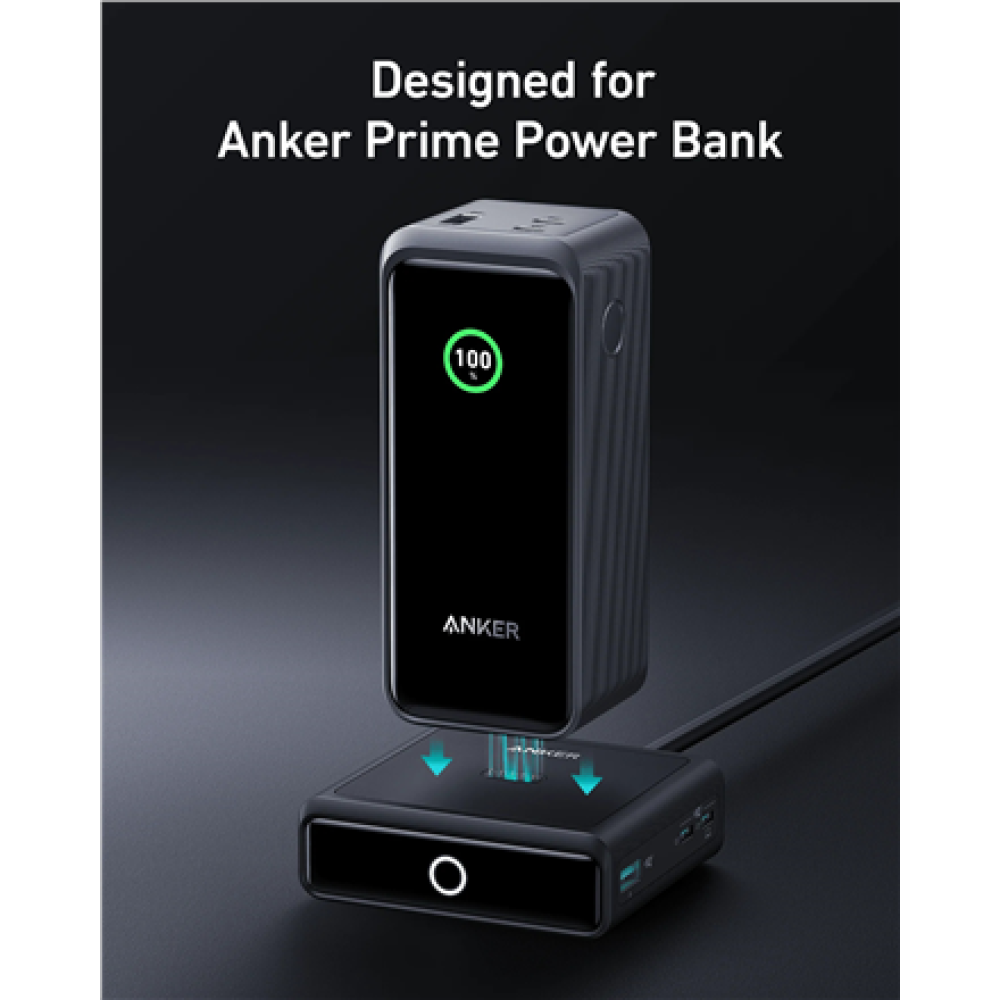 Anker Prime Charging Base for Power Bank, 100W , A1902311 , Black