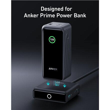 Anker Prime Charging Base for Power Bank, 100W , A1902311 , Black