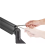 Neomounts Desk Mount , DS70PLUS-450BL1 Monitor Arm , Adjustable Height, Rotate, Tilt, Swivel , 17-49 , Maximum weight (capacity) 18 kg , Black