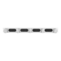 Lanberg 19 Cable Management Brush Panel 5 Rings Type B 1U , AK-1203-S , Grey