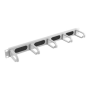 Lanberg 19 Cable Management Brush Panel 5 Rings Type B 1U , AK-1203-S , Grey