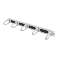 Lanberg 19 Cable Management Brush Panel 5 Rings Type B 1U , AK-1203-S , Grey
