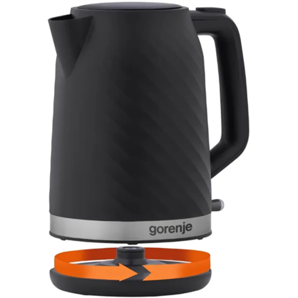 Gorenje Kettle , K17SPB , Electric , 2200 W , 1.7 L , 360° rotational base , Plastic , Black