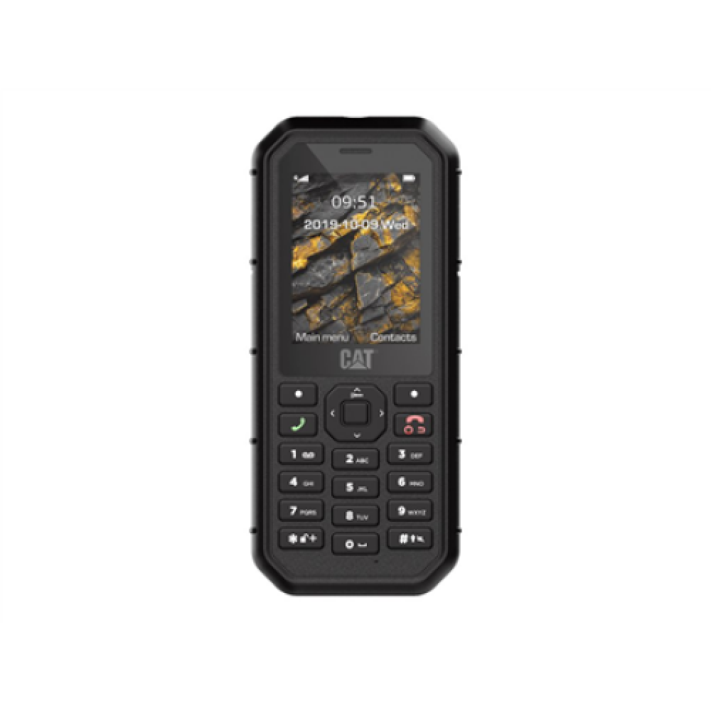 CAT , B26 , Black , 2.4 , TFT , 8 MB , 8 MB , Dual SIM , Bluetooth , 2.1 , Main camera 2 MP , 1500 mAh