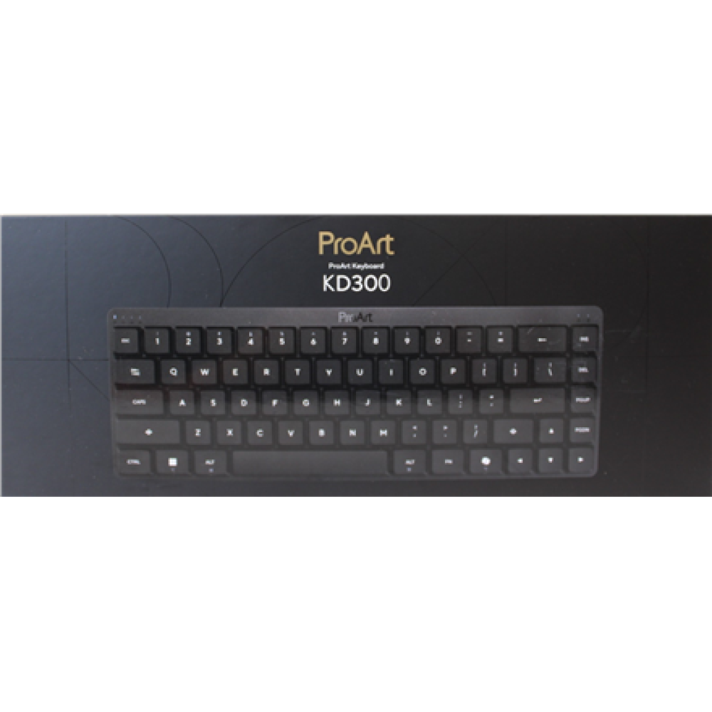 SALE OUT. Asus KD300 KEYBOARD/BK/UI/68/3-MODE , SALE OUT. , Asus ProArt KD300 , Keyboard , Wireless/Wired , US , Bluetooth , Wireless connection , Mechanical Switches , Black , DEMO