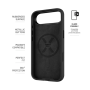 Fixed MagFlow , Back cover , Apple , iPhone Air , Liquid silicon , Black