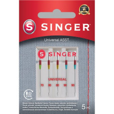 Singer , Universal Needle ASST 5PK for Woven Fabrics