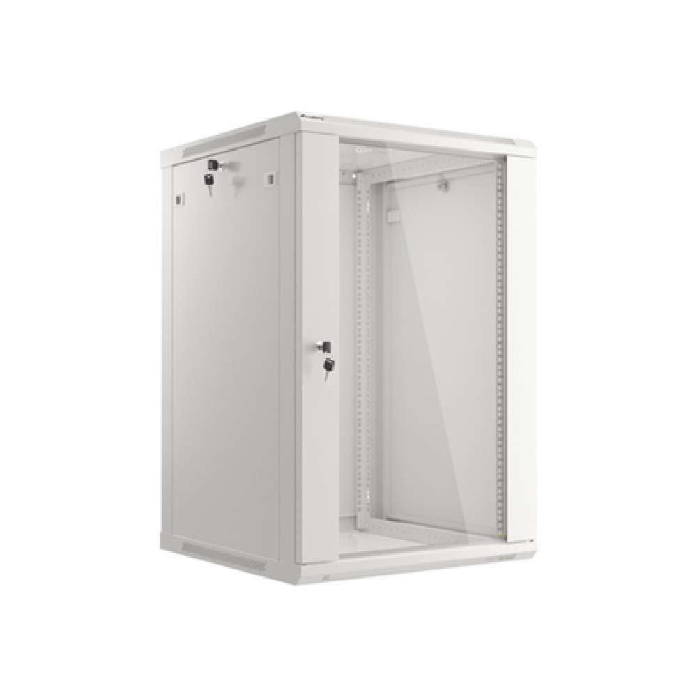 Lanberg , Rack cabinet 19 wall-mount 18U/600x600 (flat pack) , WF01-6618-10S , Grey