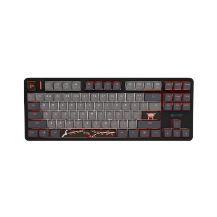 Fury Kanabo K6 , Gaming Keyboard , Wired , US , Linear , Black/Gray