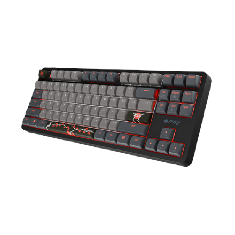 Fury Kanabo K6 , Gaming Keyboard , Wired , US , Linear , Black/Gray