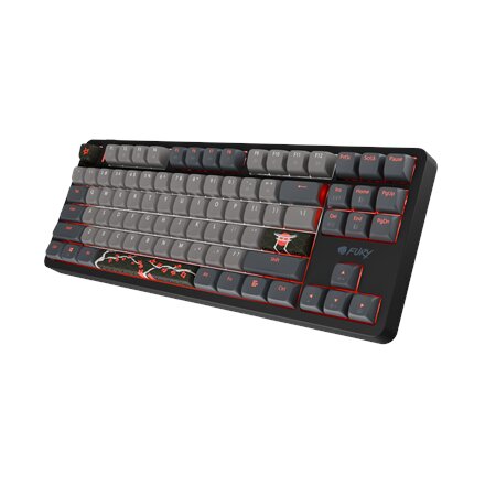 Fury Kanabo K6 , Gaming Keyboard , Wired , US , Linear , Black/Gray