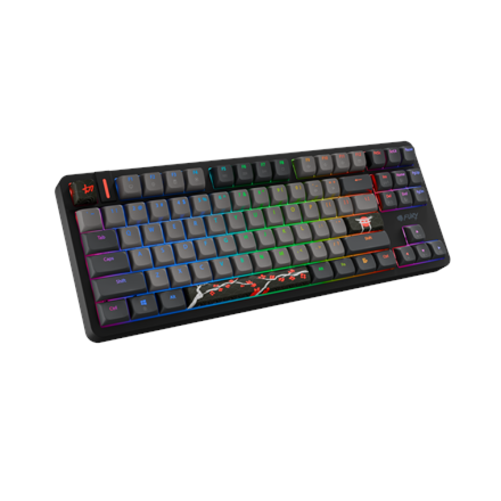 Fury Kanabo K6 , Gaming Keyboard , Wired , US , Linear , Black/Gray