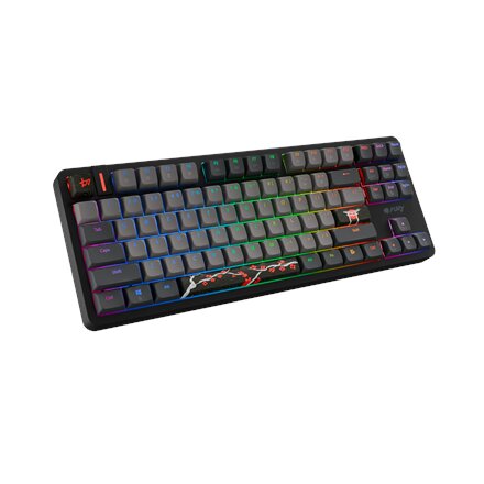 Fury Kanabo K6 , Gaming Keyboard , Wired , US , Linear , Black/Gray