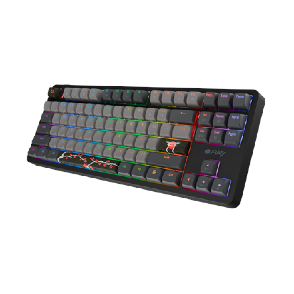 Fury Kanabo K6 , Gaming Keyboard , Wired , US , Linear , Black/Gray