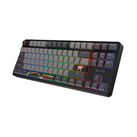 Fury Kanabo K6 , Gaming Keyboard , Wired , US , Linear , Black/Gray