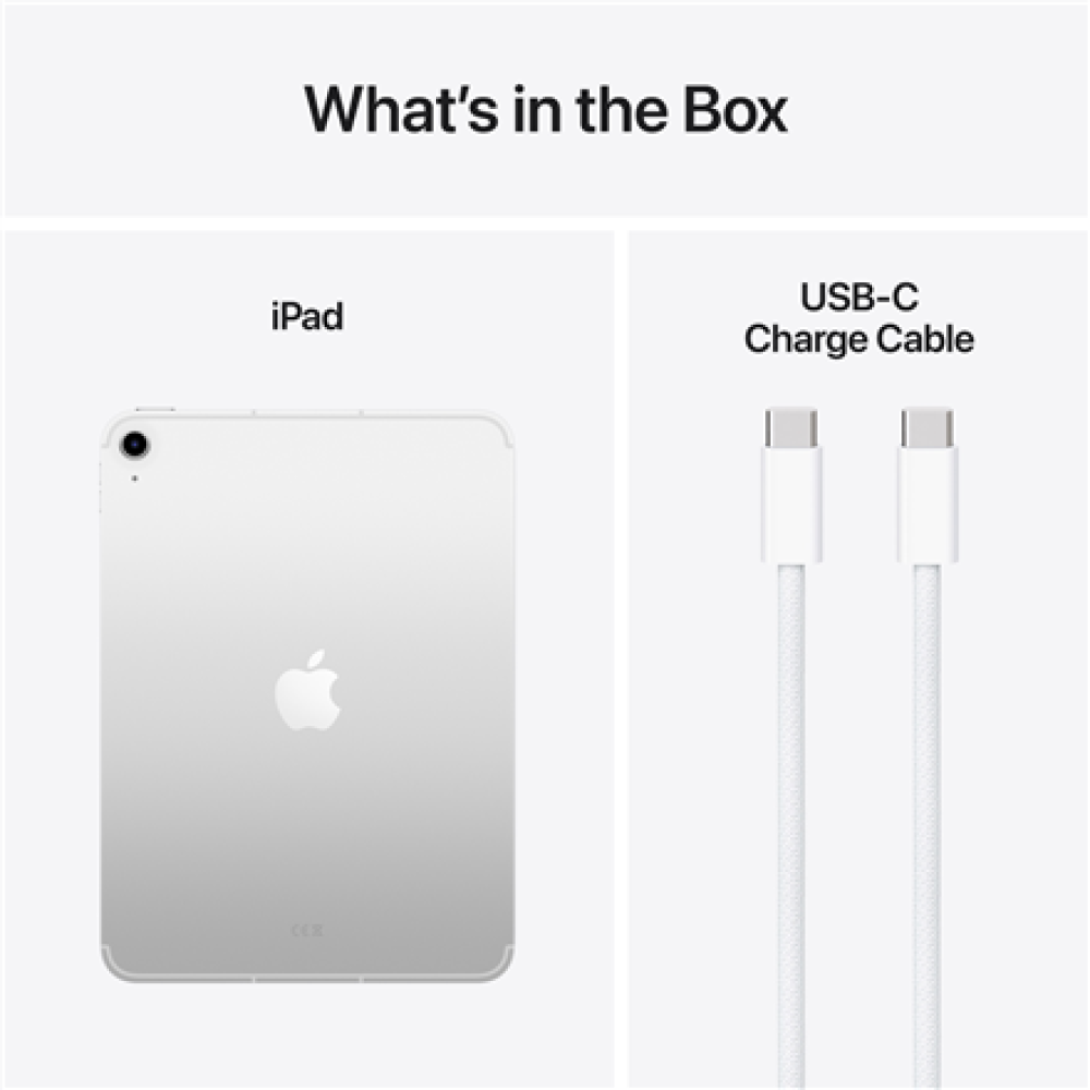 Apple iPad , 11 , Silver , Liquid Retina , 2360 x 1640 pixels , 256 GB , Wi-Fi , Bluetooth , 5.3 , iOS , Warranty 12 month(s)
