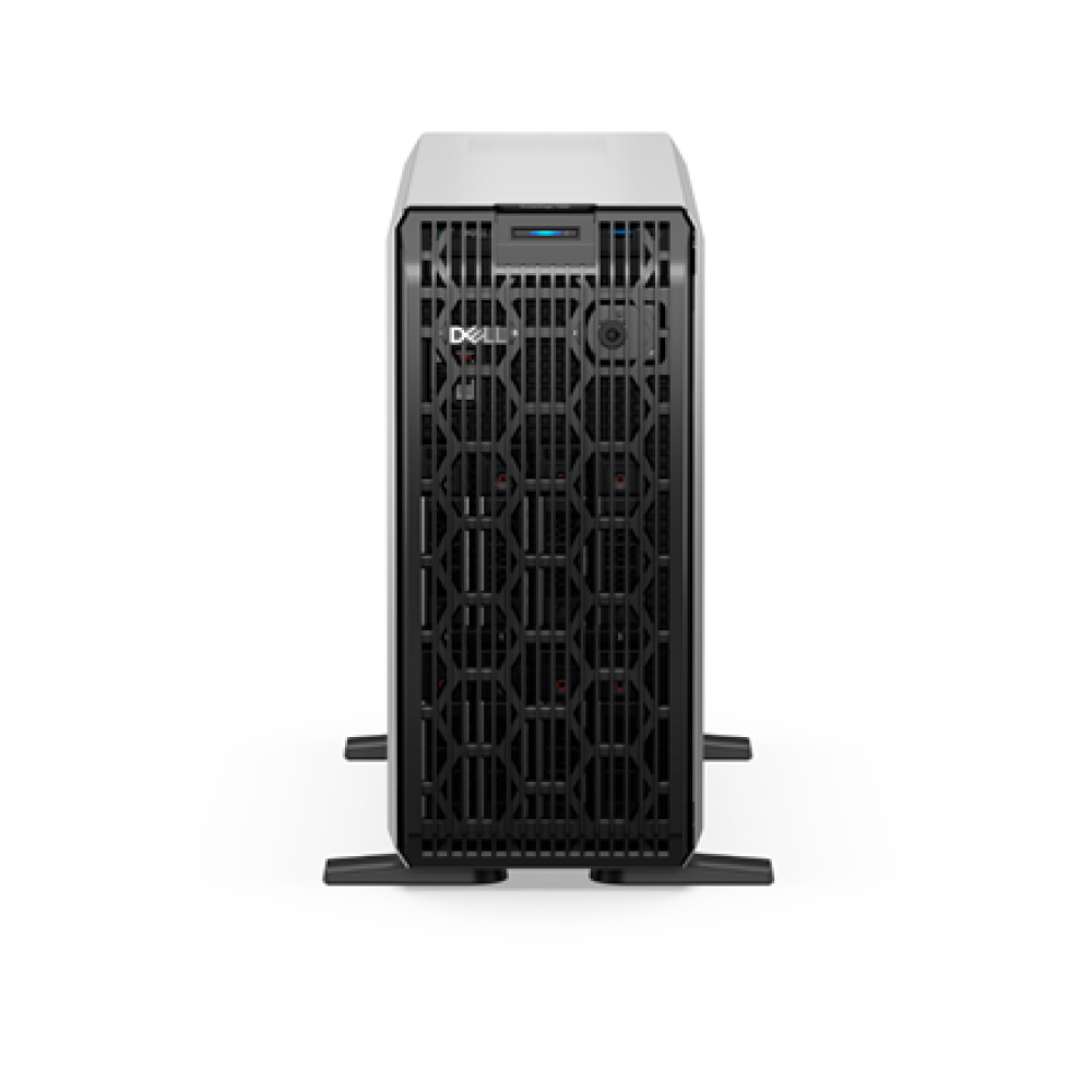 Dell PowerEdge , T360 , Tower , Intel Xeon 6 , 1 , 6315P , 4 , 4 , 2.8 GHz , 1x16GB/1x480GB , Up to 8 x 3.5 , Hot-swap drive bays , PERC H355 , iDRAC9 Enterprise , Power supply 2x700 W , No OS , Warranty Basic NBD, 36 month(s)