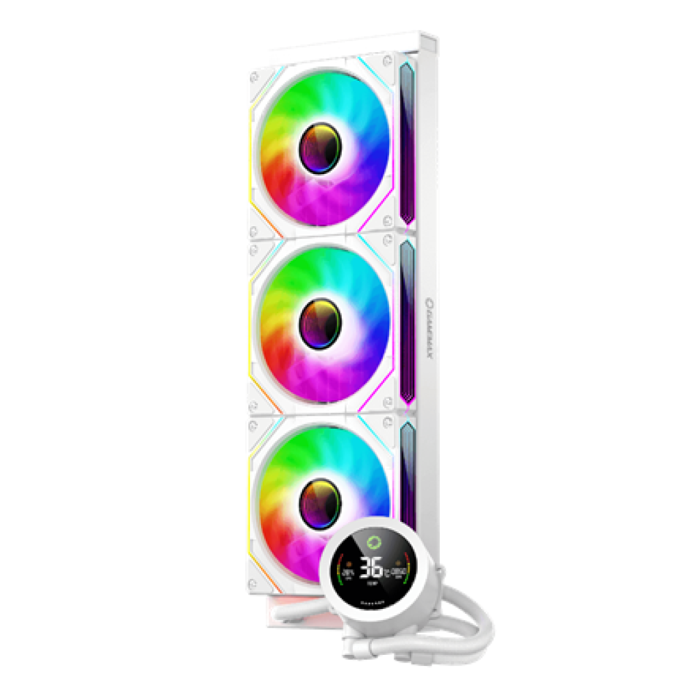 Gamemax CPU Liquid Cooler , ICEBURG 360 DIGITAL WH , White