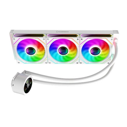 Gamemax CPU Liquid Cooler , ICEBURG 360 DIGITAL WH , White