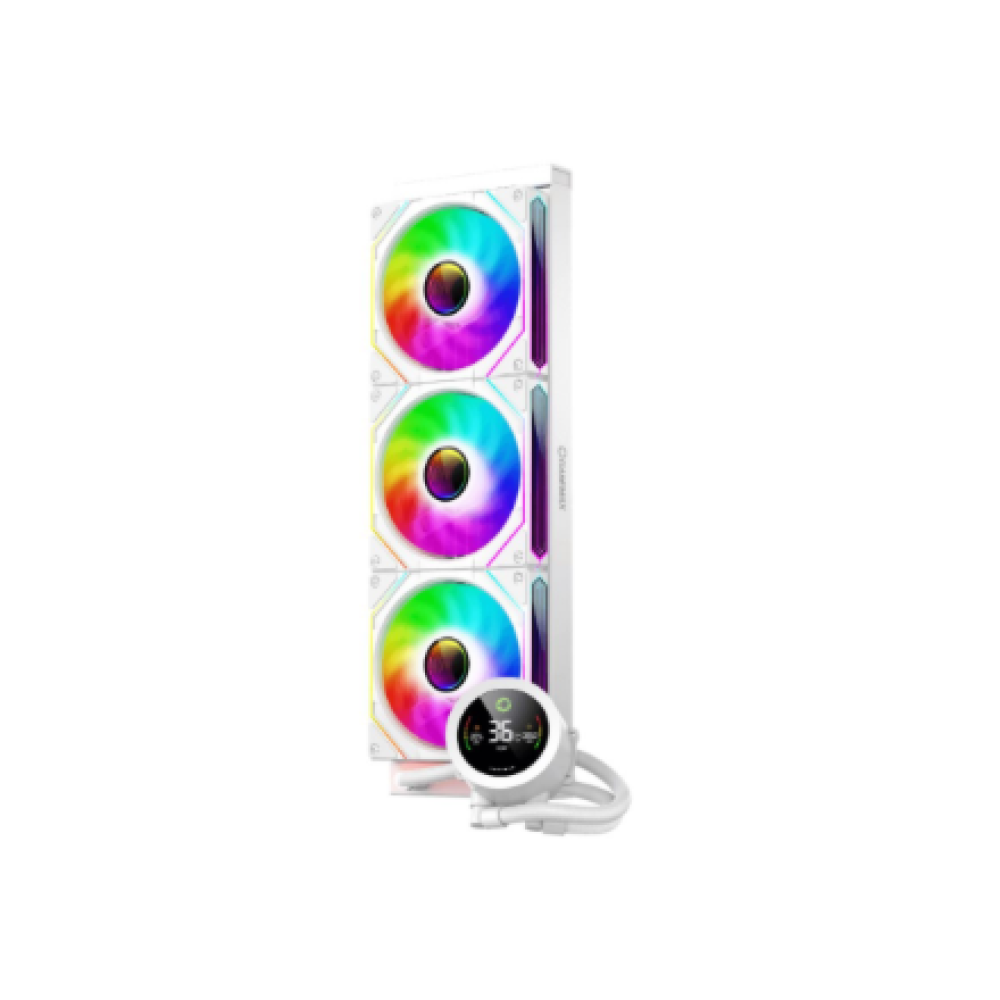 Gamemax CPU Liquid Cooler , ICEBURG 360 DIGITAL WH , White