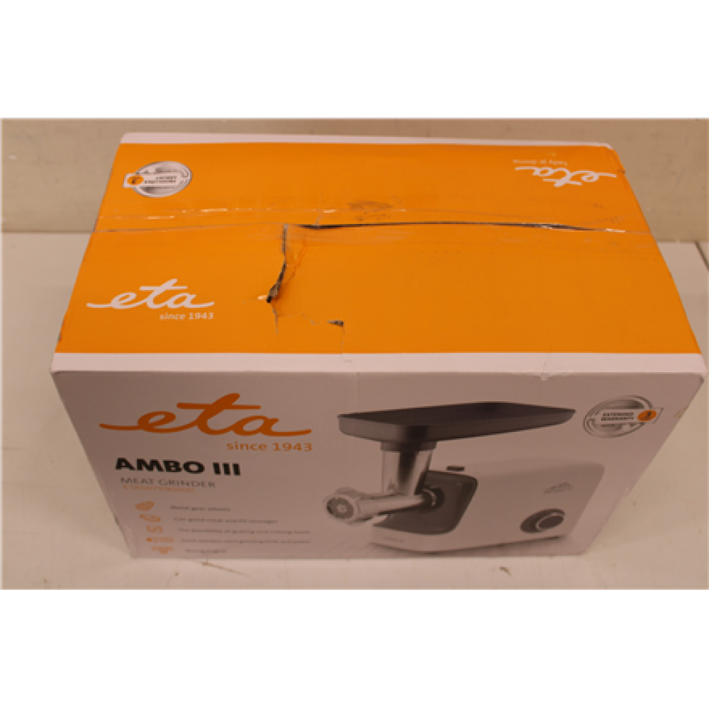 SALE OUT. ETA , Meat mincer , ETA507590000 , White , 2200 W , Throughput (kg/min) 2.3 , DAMAGED PACKAGING