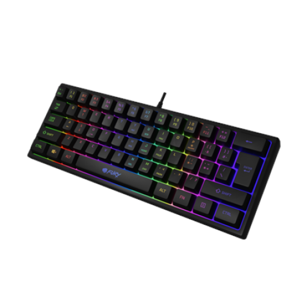 Fury Tiger Gaming keyboard, RGB LED light, US, Black, Wired, USB Type-A
