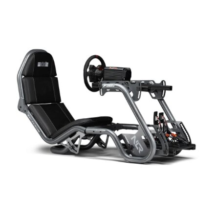 Next Level Racing , F-GT Pro Formula and GT Grey Edition , Racing Simulator Cockpit , Steel , Grey