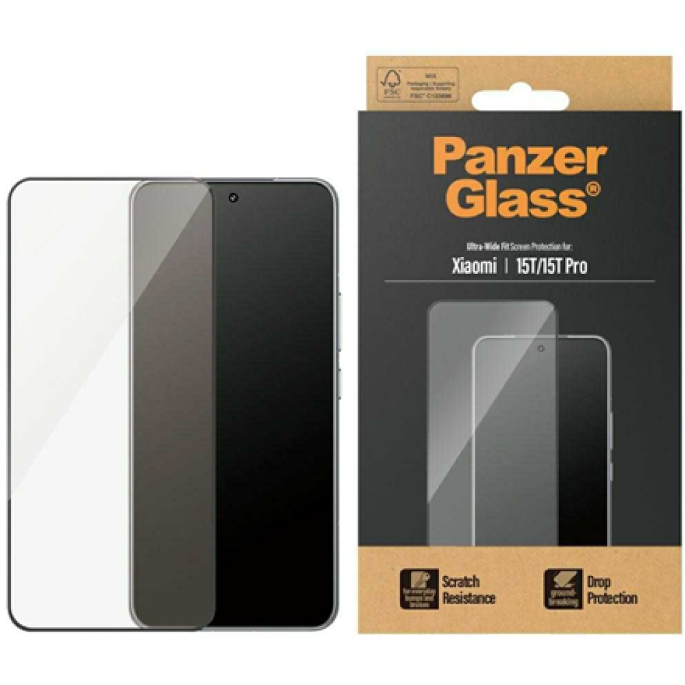 PanzerGlass Screen protector , Xiaomi , 15T/15T Pro , Transparent , Ultra-Wide Fit