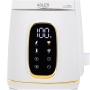 Adler Kettle with LED Display , AD 1305 , Electric , 2200 W , 1.7 L , Plastic , 360° rotational base , White/Gold