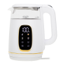 Adler Kettle with LED Display , AD 1305 , Electric , 2200 W , 1.7 L , Plastic , 360° rotational base , White/Gold