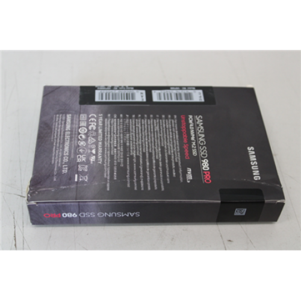 SALE OUT. Samsung 980 PRO PCle 4.0 NVMe M.2 500 GB SSD Samsung V-NAND SSD 980 PRO 500 GB, SSD form factor M.2 2280, SSD interface M.2 NVME, DAMAGED PACKAGING, Write speed 3000 MB/s, Read speed 3500 MB/s