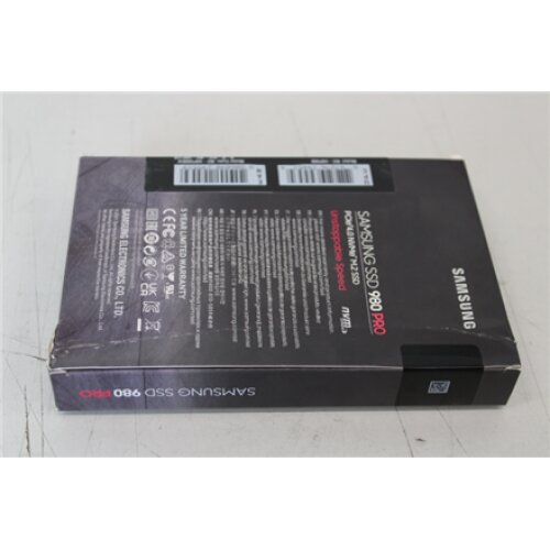 SALE OUT. Samsung 980 PRO PCle 4.0 NVMe M.2 500 GB SSD Samsung V-NAND SSD 980 PRO 500 GB, SSD form factor M.2 2280, SSD interface M.2 NVME, DAMAGED PACKAGING, Write speed 3000 MB/s, Read speed 3500 MB/s