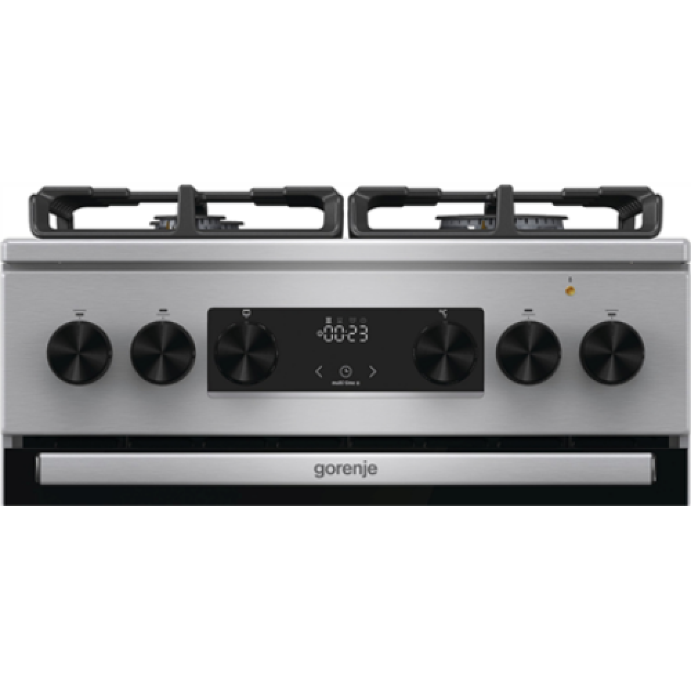 Cooker , GK5C65XV , Hob type Gas , Oven type Electric , Stainless steel , Width 50 cm , Grilling , LED , Depth 59.4 cm , 70 L