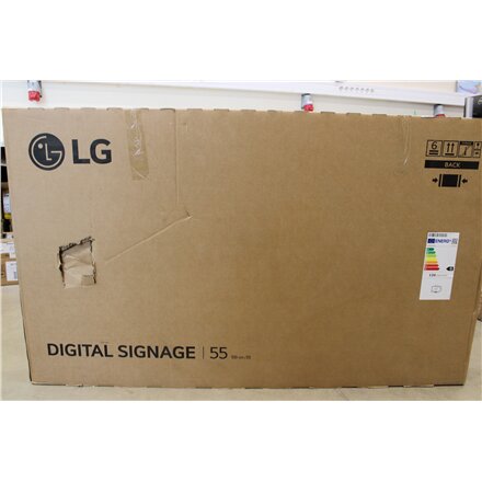 SALE OUT. , LG 4K UHD Signage , 55UL5Q-E , 55 , 500 cd/m² , Landscape/Portrait , 24/7 , webOS , Wi-Fi , DAMAGED PACKAGING, DENT WITH DAMAGED PAINT IN THE BACK , 178 ° , 178 °