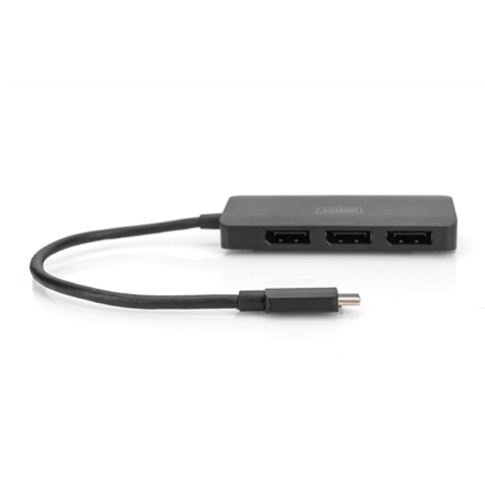 Digitus , 3-Port MST Video Hub (USB-C-3x DisplayPort) , DS-45334