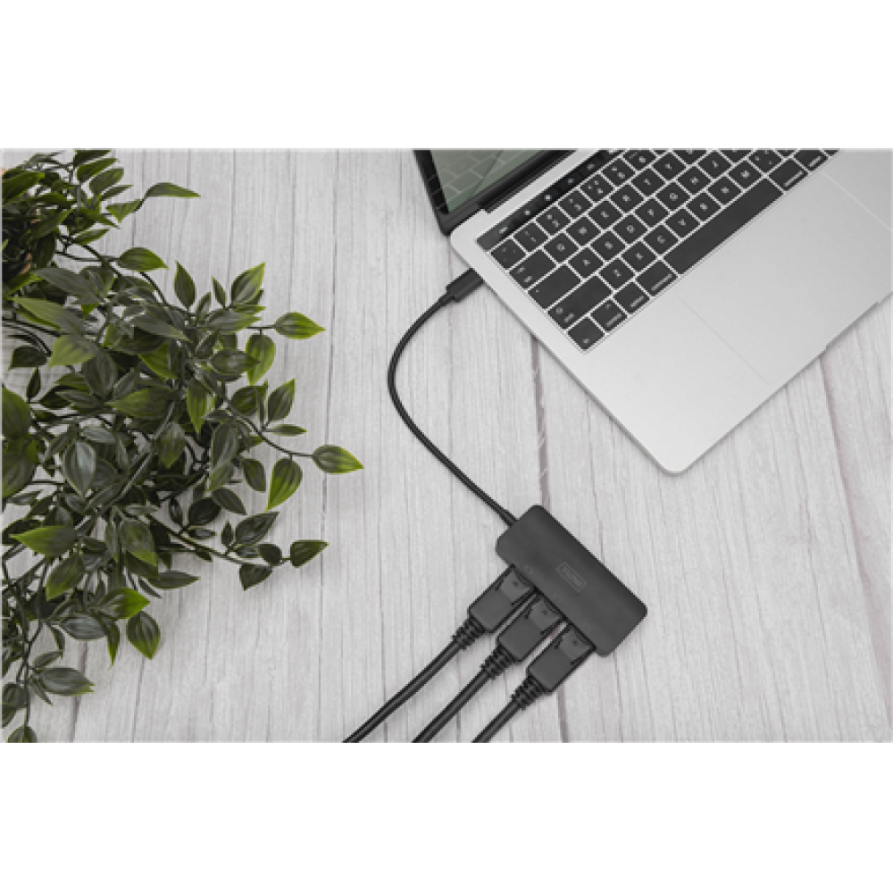 Digitus , 3-Port MST Video Hub (USB-C-3x DisplayPort) , DS-45334