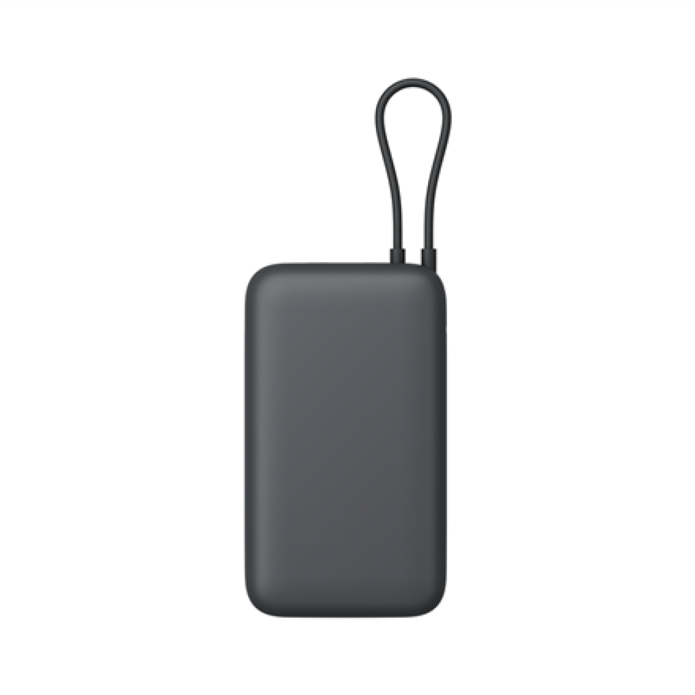 Xiaomi Power Bank 20000mAh (Integrated Cable) , 20000 mAh , Dark Gray