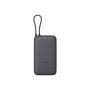 Xiaomi Power Bank 20000mAh (Integrated Cable) , 20000 mAh , Dark Gray