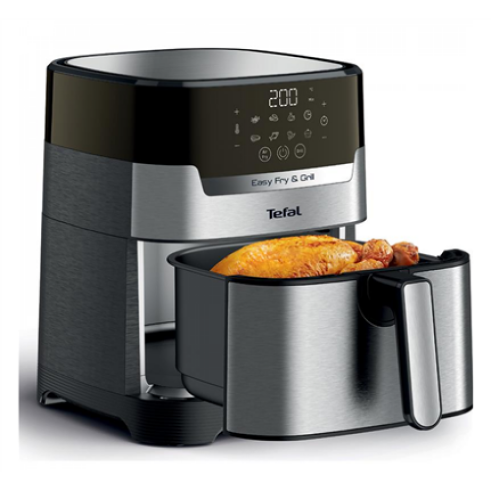 TEFAL , Air Fryer with Grill , EY505D15 , Power 1400 W , Capacity 4.2 L , Stainless Steel