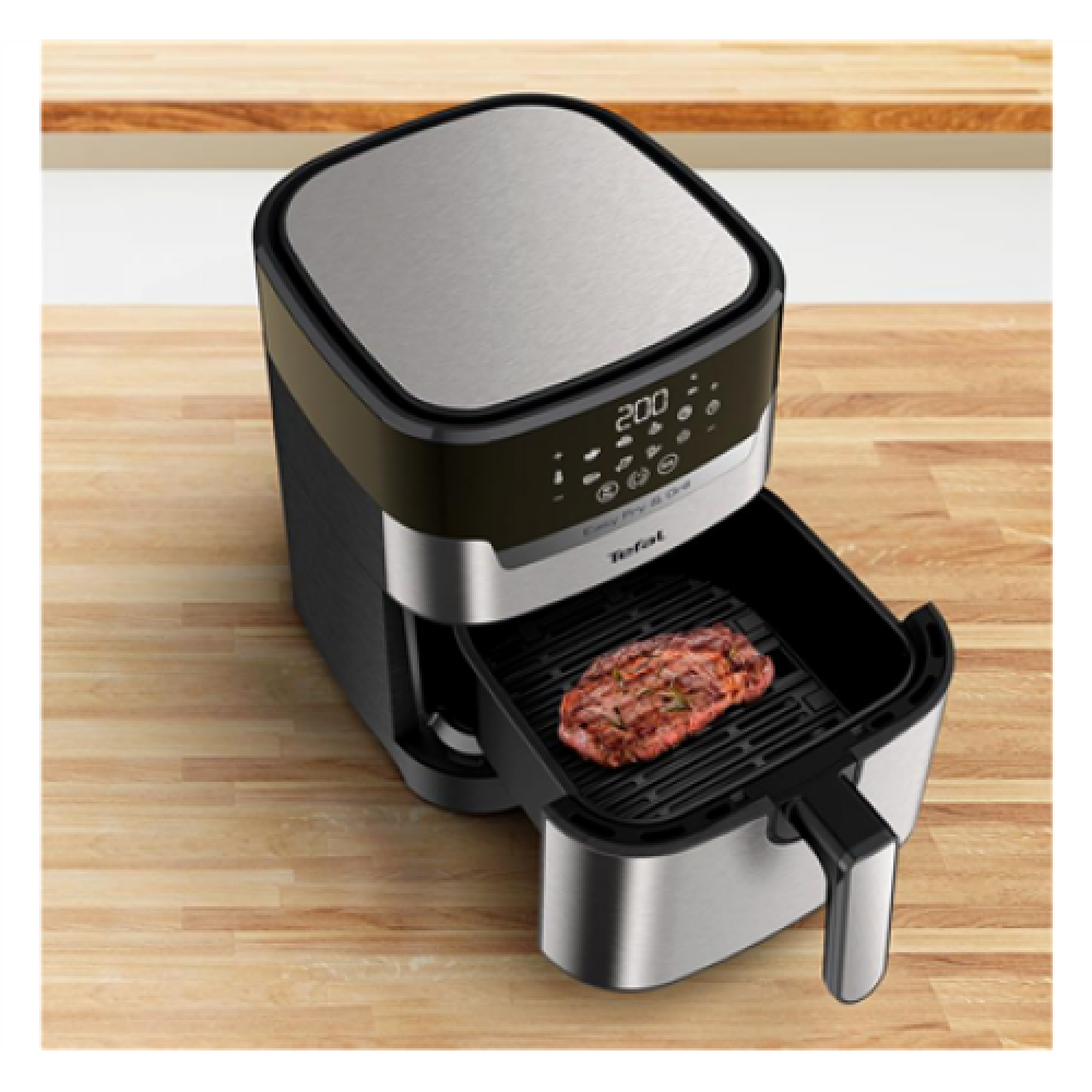 TEFAL , Air Fryer with Grill , EY505D15 , Power 1400 W , Capacity 4.2 L , Stainless Steel